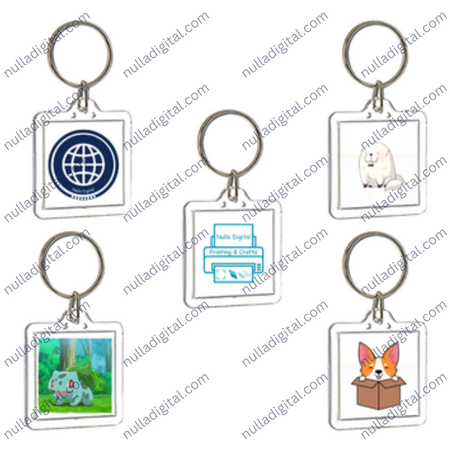 Square Acrylic Keychain
